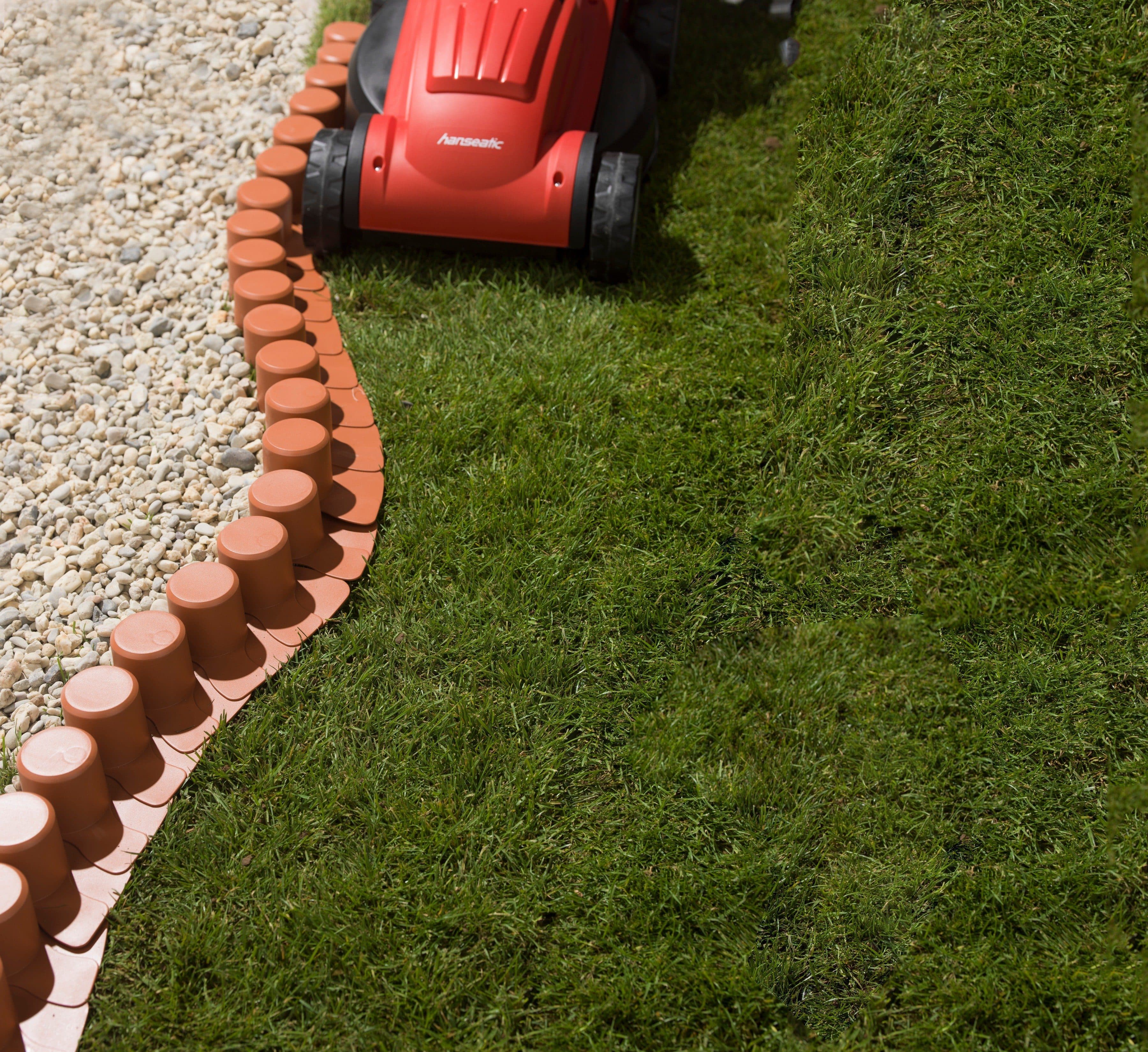 Prosperplast Beetumrandung Terracotta Kunststoff mit Fahrspur - Bild 2