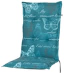 KETTtex Hochlehnerauflage Bali Blau/Petrol Schmetterlinge Bild 2