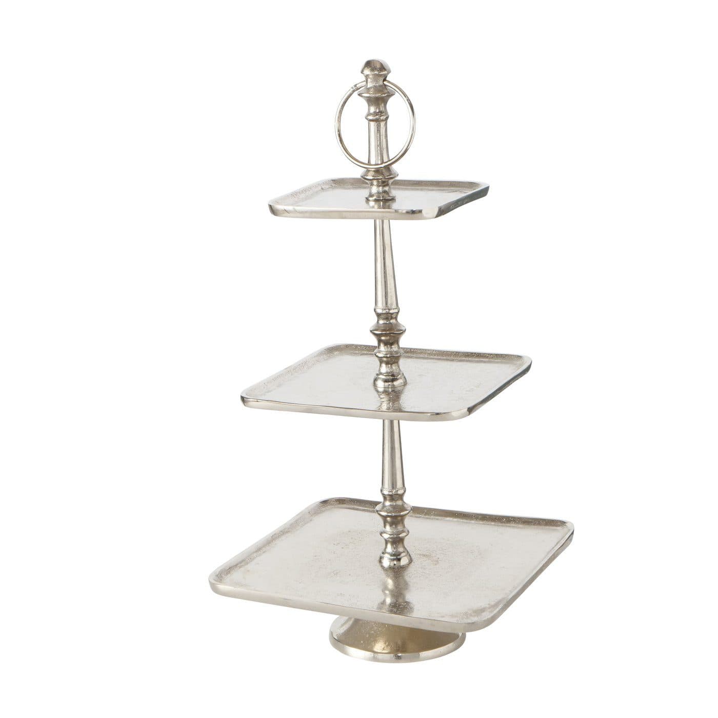 BOLTZE GRUPPE Dekoetagere Vendi 3 Ebenen Silber Aluminium