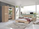 Wimex Schlafzimmer-Set Eiche Nachbildung mit 2 Nachtkommoden Bild 2