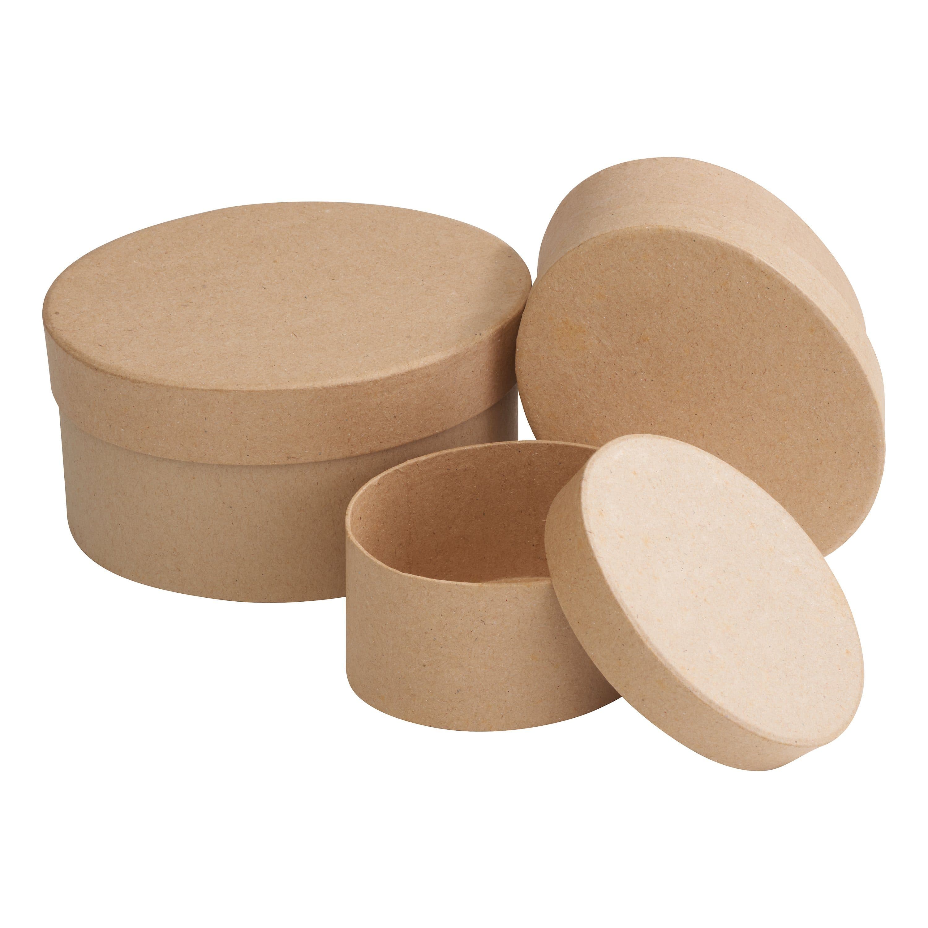 VBS Aufbewahrungsdose Schachteln Oval 3er-Set Natur