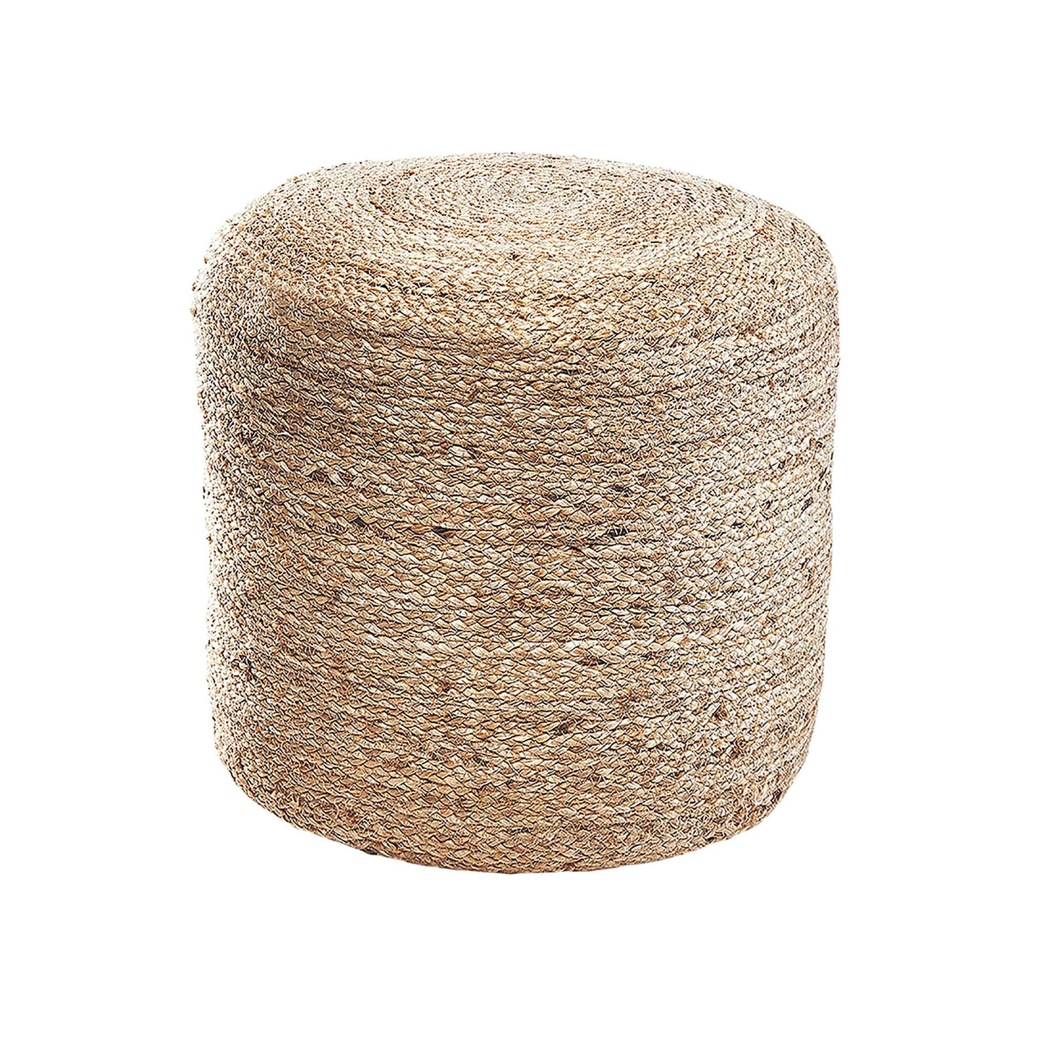 Kobolo Sitzpouf FLOW Seegras Hocker mit Baumwollfüllung - Bild 2