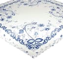 Delindo Lifestyle Mitteldecke Zwiebelmuster Weiß 80x80cm Polyester Bild 2