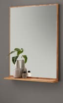Furn.Design Badspiegel Center Wandspiegel Eiche Dekor 60 x 80 cm mit Ablage Bild 2