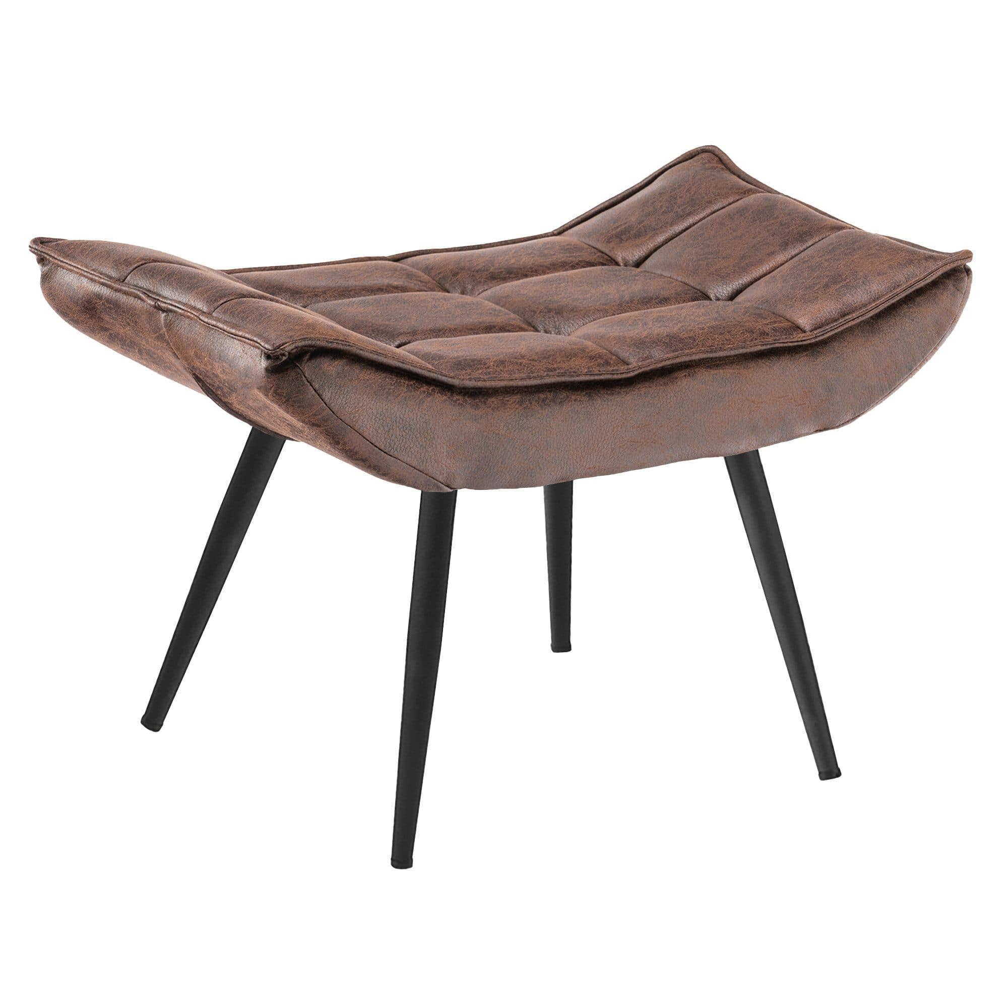 MCombo Relaxsessel Grau/Braun mit Hocker und Relaxfunktion - Bild 2