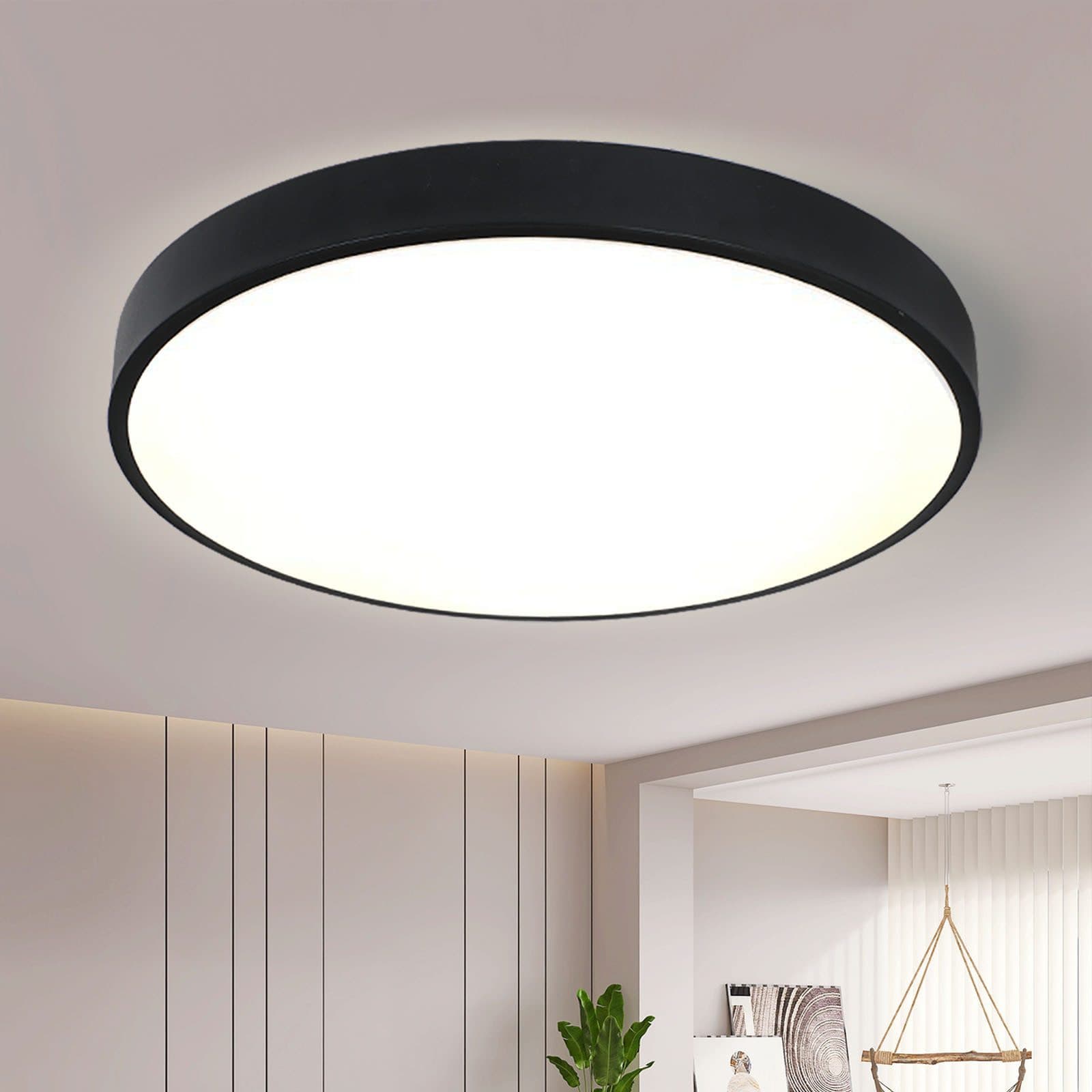 style home LED Deckenleuchte Metall Schwarz 36W - Bild 2