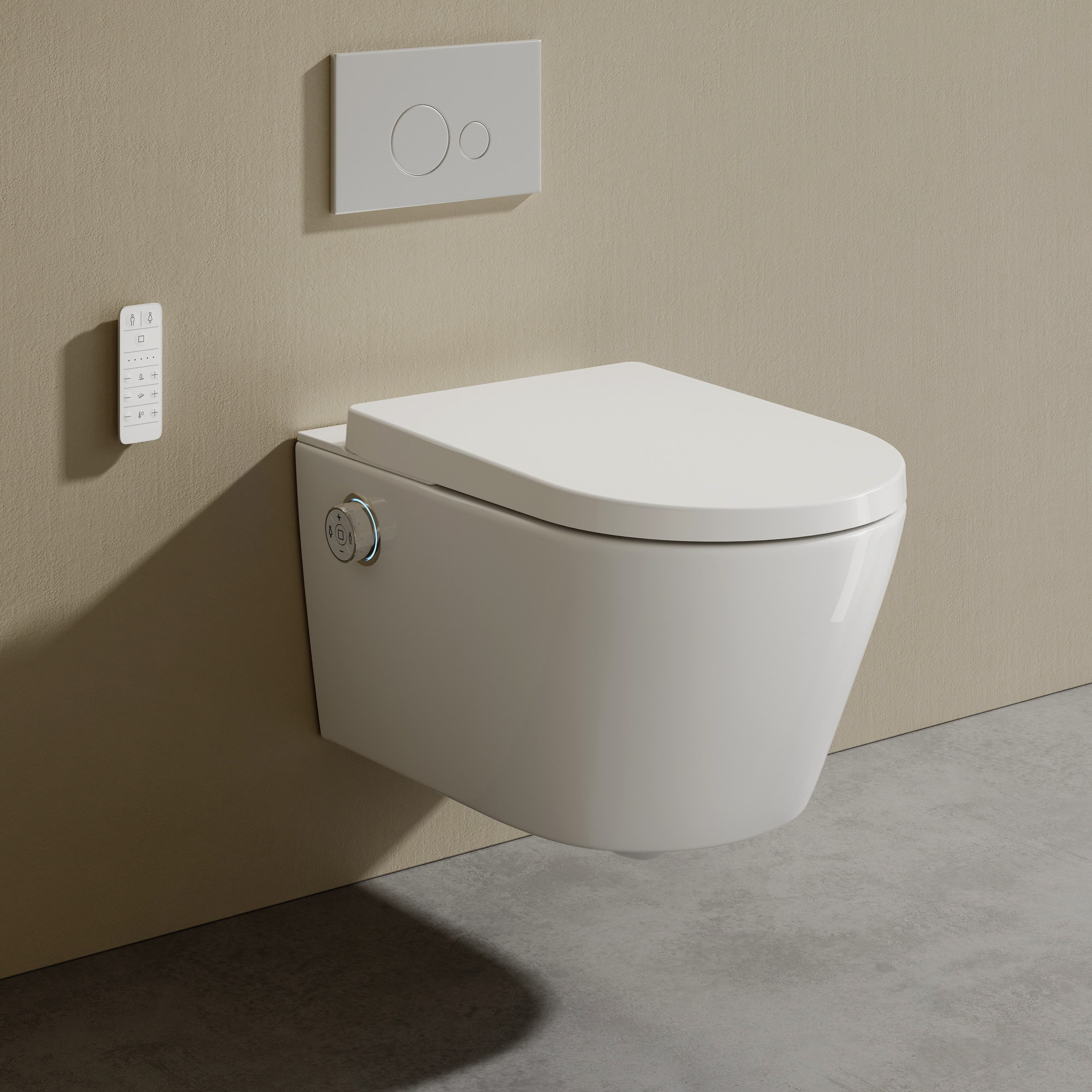 HOROW Dusch-WC mit Bidet-Funktion, Japanische Toilette spülrandlos - Bild 2