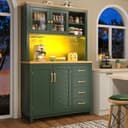 Odikalo Küchenbuffet Landhausstil Retro 105.5x40x180cm Bild 2