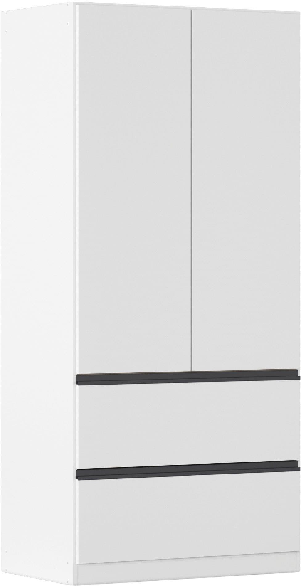 Rauch Kleiderschrank Costa 181 cm Weiß Grau - Bild 2