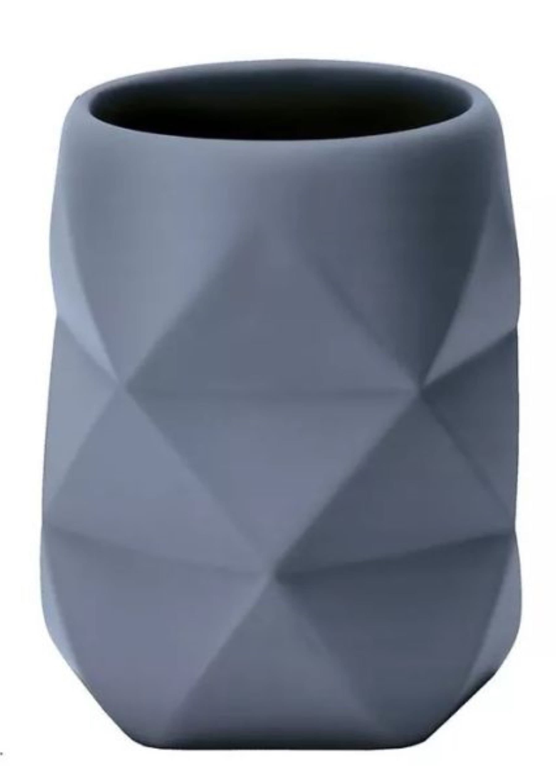 Kleine Wolke Zahnputzbecherhalter Crackle Blau Geometrisch