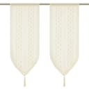 Joyswahl Scheibengardine Set 2 St. Beige Transparent Leinen Tunnelzug Bild 2