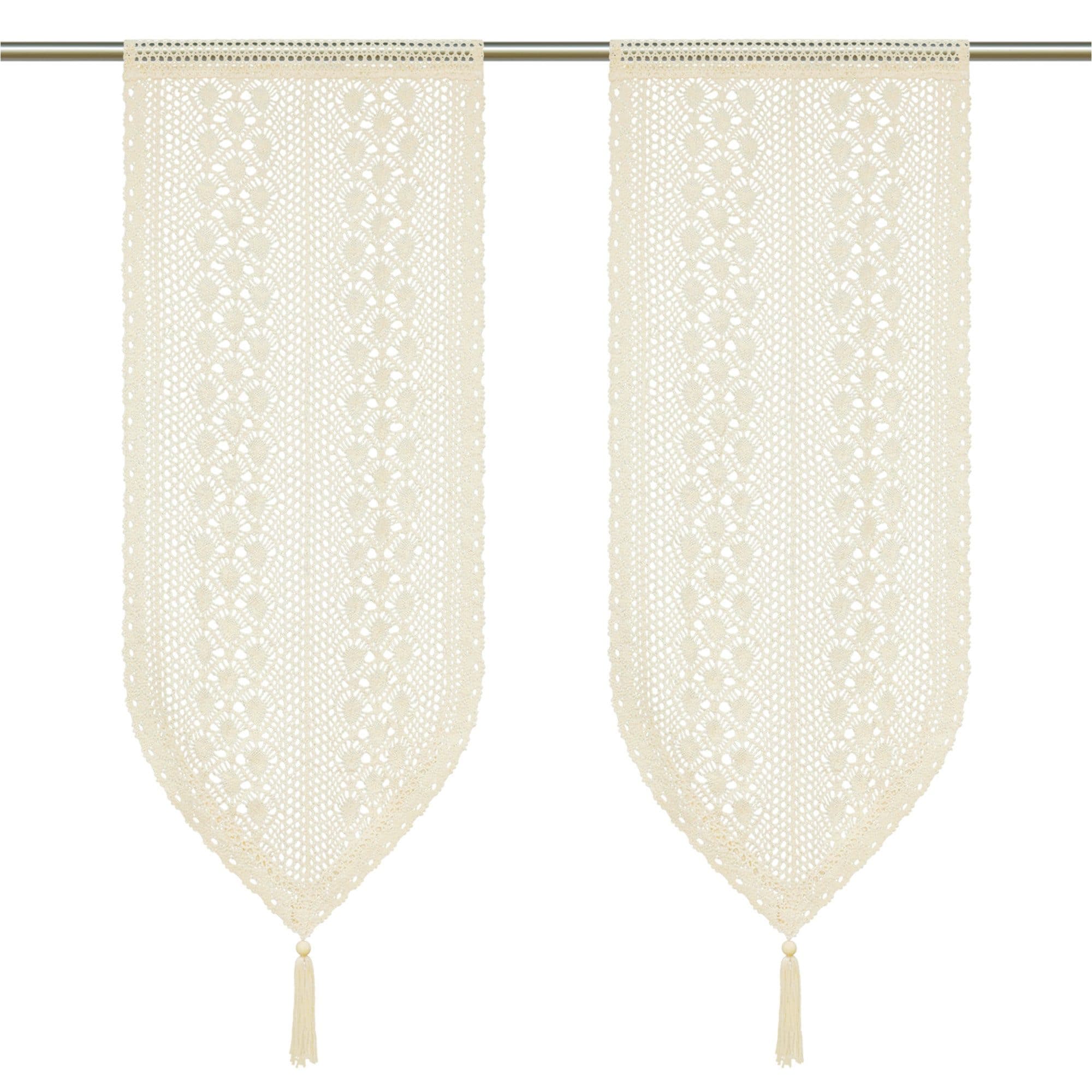 Joyswahl Scheibengardine Set 2 St. Beige Transparent Leinen Tunnelzug - Bild 2