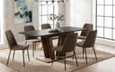 B&D home Ausziehtisch MARA 120-160cm Marmor/Texas-Eiche Optik Bild 2