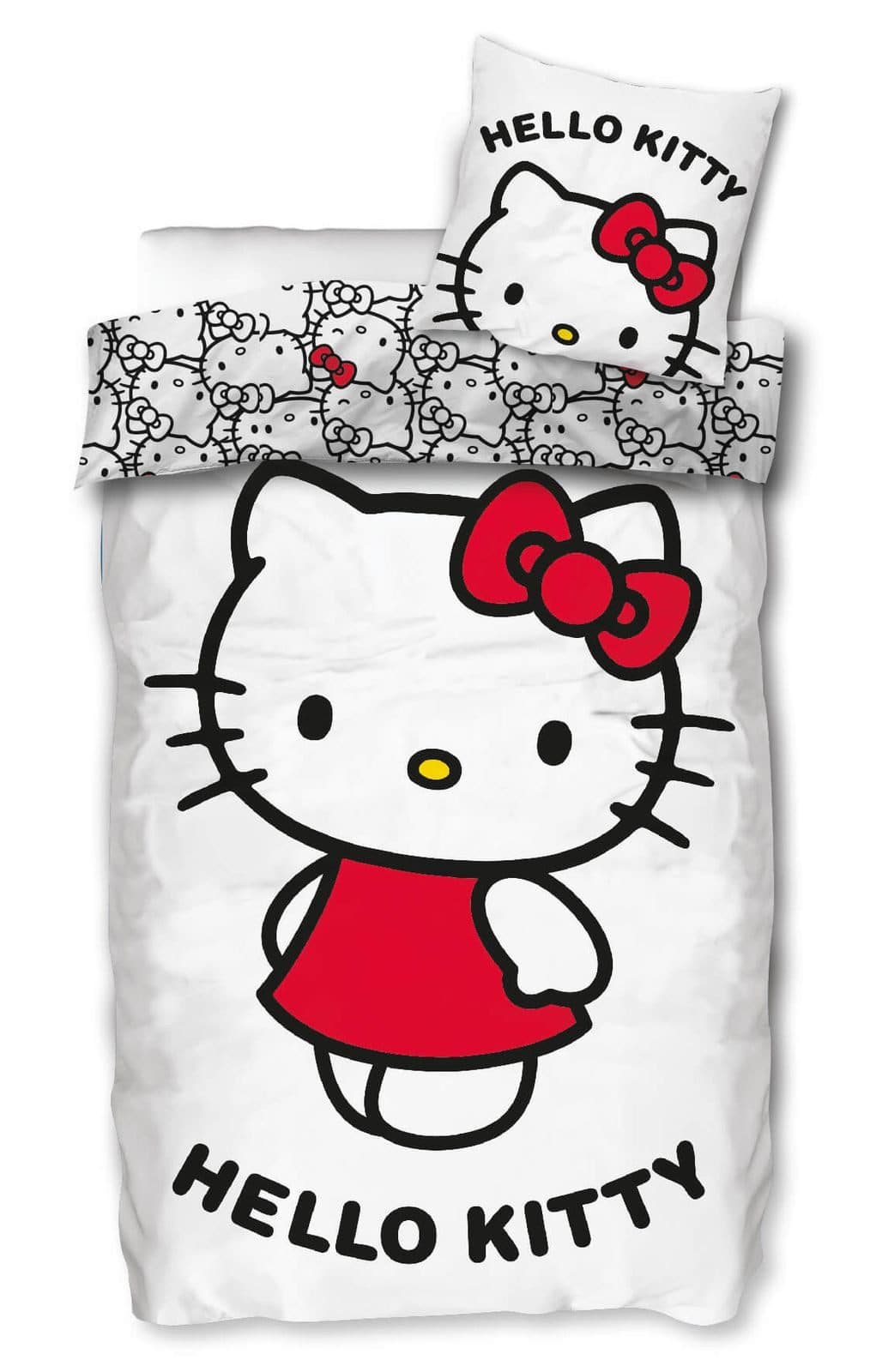 SkyBrands Hello Kitty Bettwäsche-Set 135x200 & 80x80 Baumwolle - Bild 2