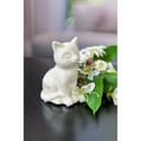 TIZIANO - DESIGN & EMOTIONS Tierfigur Katze Bella cremeweiß Keramik Bild 2