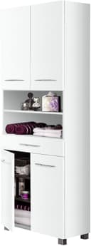 Welltime Hochschrank Portofino Weiß 4 Türen Bild 2
