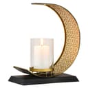 Marrakesch Orient & Mediterran Interior Teelichthalter Amnur Schwarz/Gold Modern Bild 2
