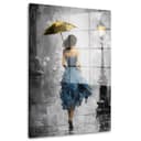 Artedinoi Acrylglasbild Frau im blauen Kleid XL Wanddeko Bild 2