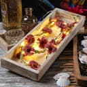 MARELIDA LED-Lichterkette mit Stoffblumen und Timer Bild 2