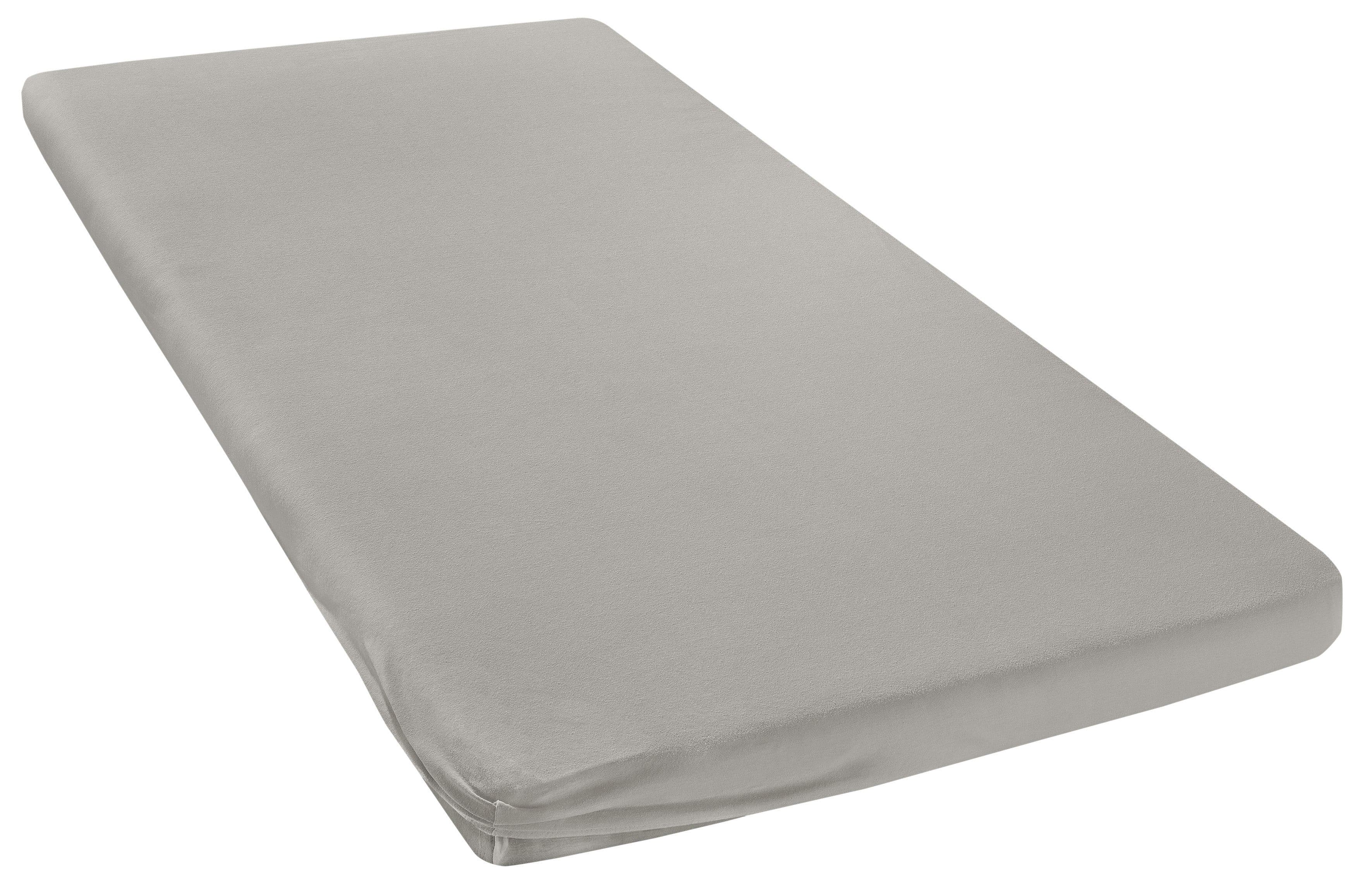 BELLANA Spannbettlaken Silber 100% Baumwolle Mako-Jersey - Bild 2