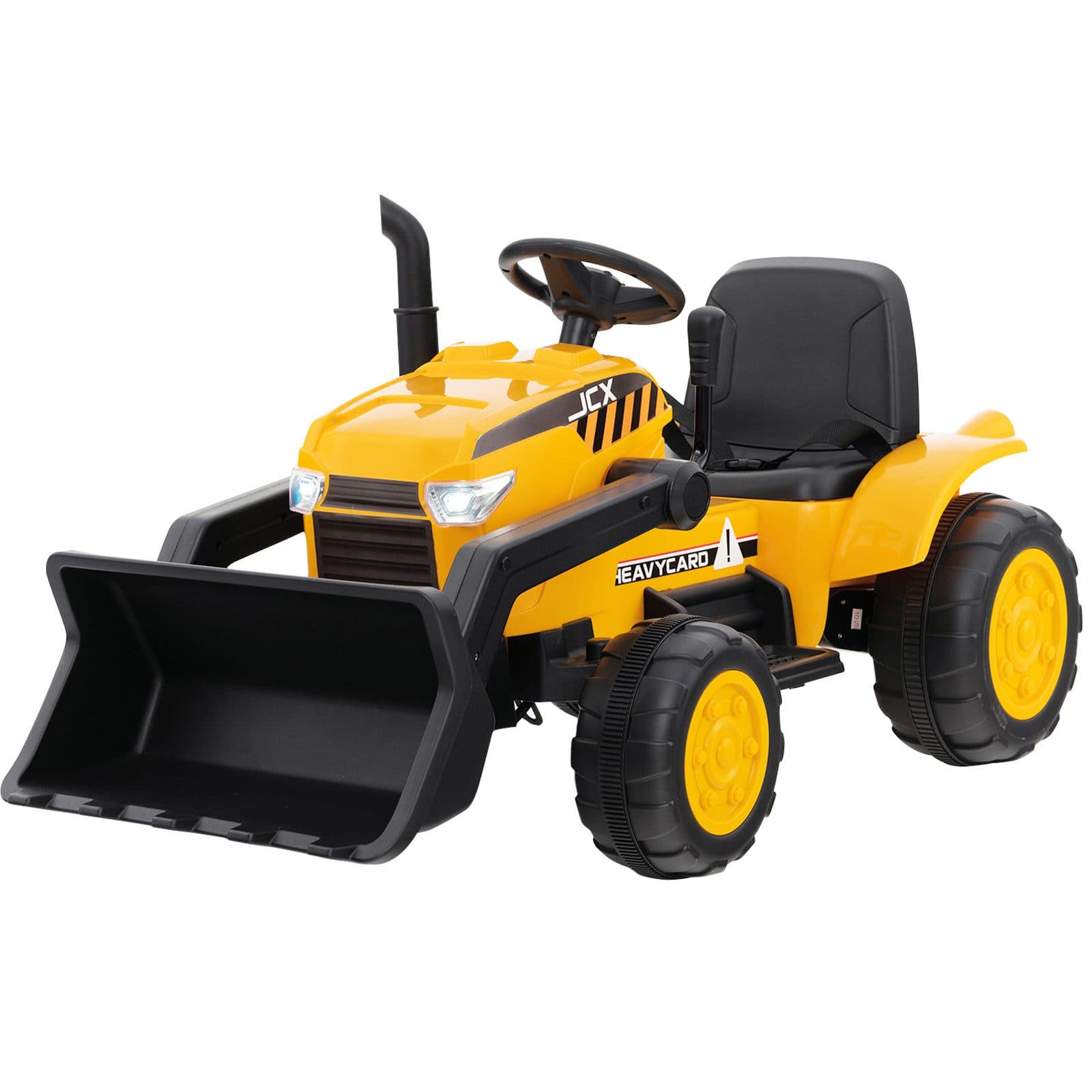 COSTWAY Spielzeug-Aufsitzbagger 12V Sandbagger mit LED-Leuchten und Fernsteuerung - Bild 2