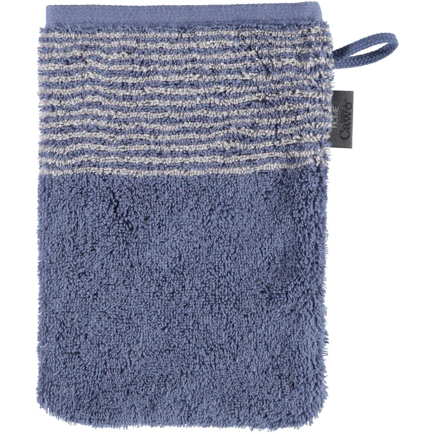 Cawö Handtuch Two-Tone 590 Nachtblau Doubleface