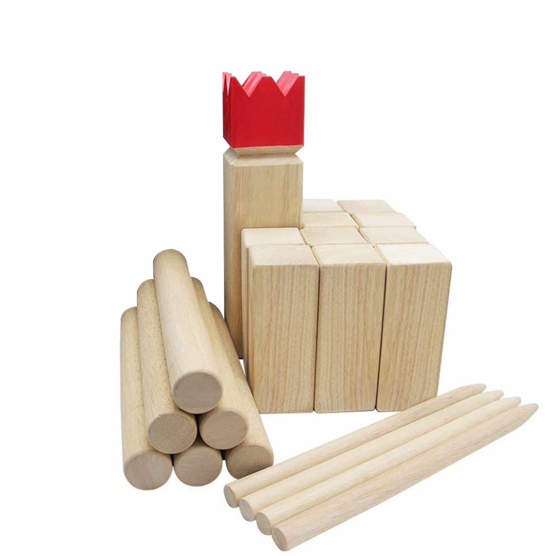 TikTakToo Kubb-Spielset 22-tlg. Holz Geschicklichkeitsspiel - Bild 2