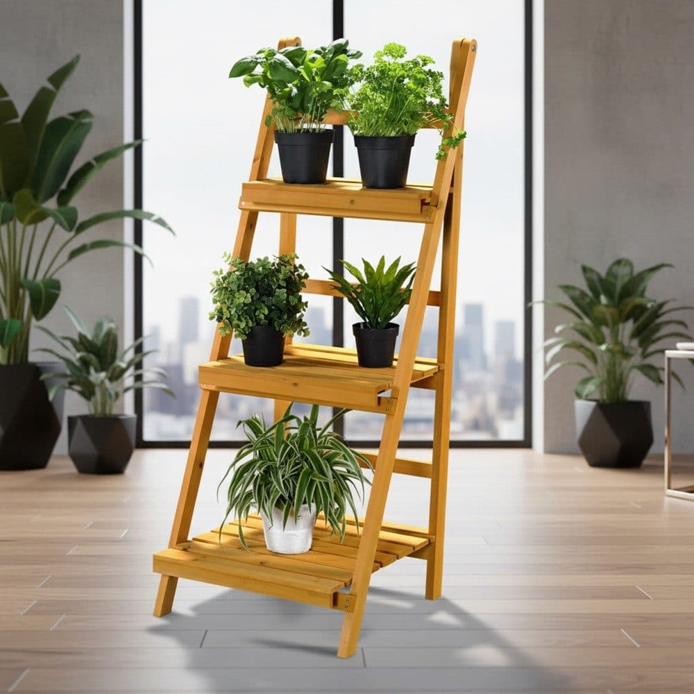 Eleganter Blumenständer aus Fichtenholz für Outdoor - Bild 2