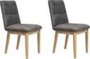 OTTO HOME Esszimmerstuhl Beluna Grau Massivholz Eiche 2er Set Bild 2
