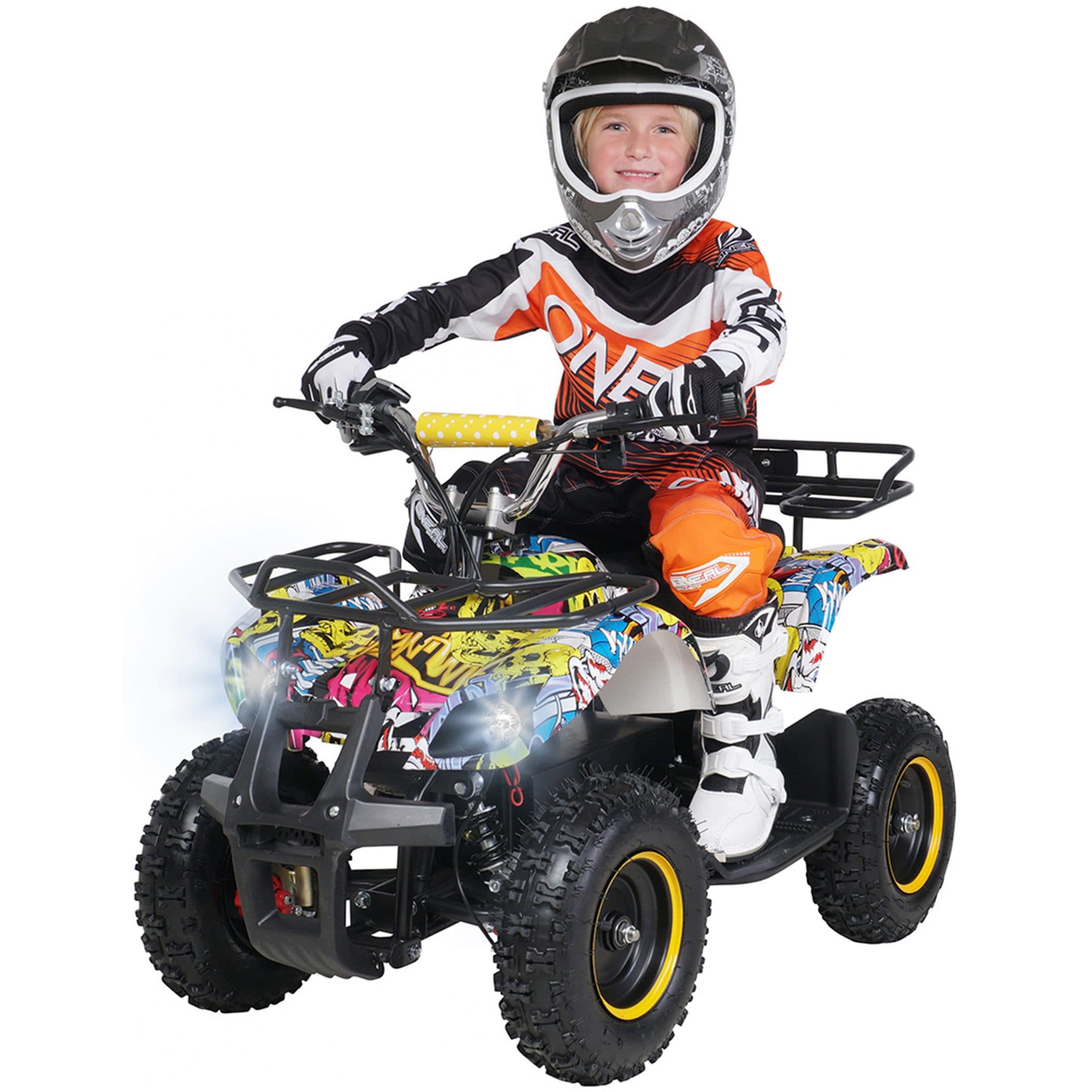 Actionbikes Motors Kinderquad Torino ATV 1000W, Pocket Quad, gelochte Scheibenbremse, Kinderquad - Bild 2
