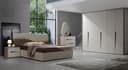 Interdesign24 Schlafzimmer-Set Sole 6-teilig Creme Holzoptik Bild 2
