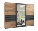 luma-home Schwebetürenschrank 22503 Eichendekor mit Grafit Bild 2