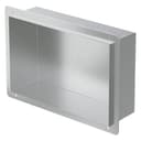 LuxeBath Duschnische Edelstahl Silber Einbau Wandnische Randlos Bild 2