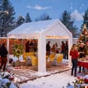 GIHAUVIA Pavillon 3x3 Meter Partyzelt Wasserdicht Stabil Gartenpavillon Bild 2