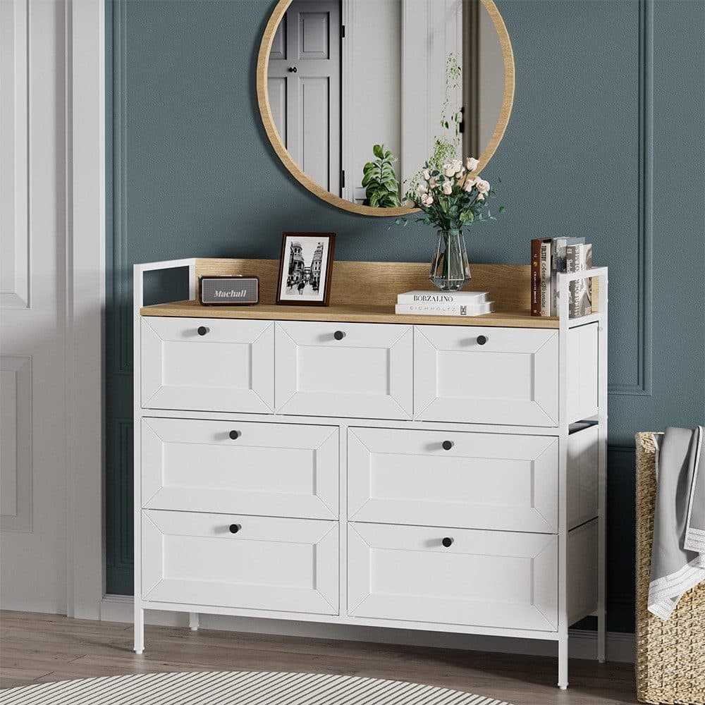 Vicco Kommode Belaro Weiß 7 Schubladen Modern - Bild 2