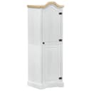 vidaXL Kleiderschrank Weiß Massives Kiefernholz Bild 2
