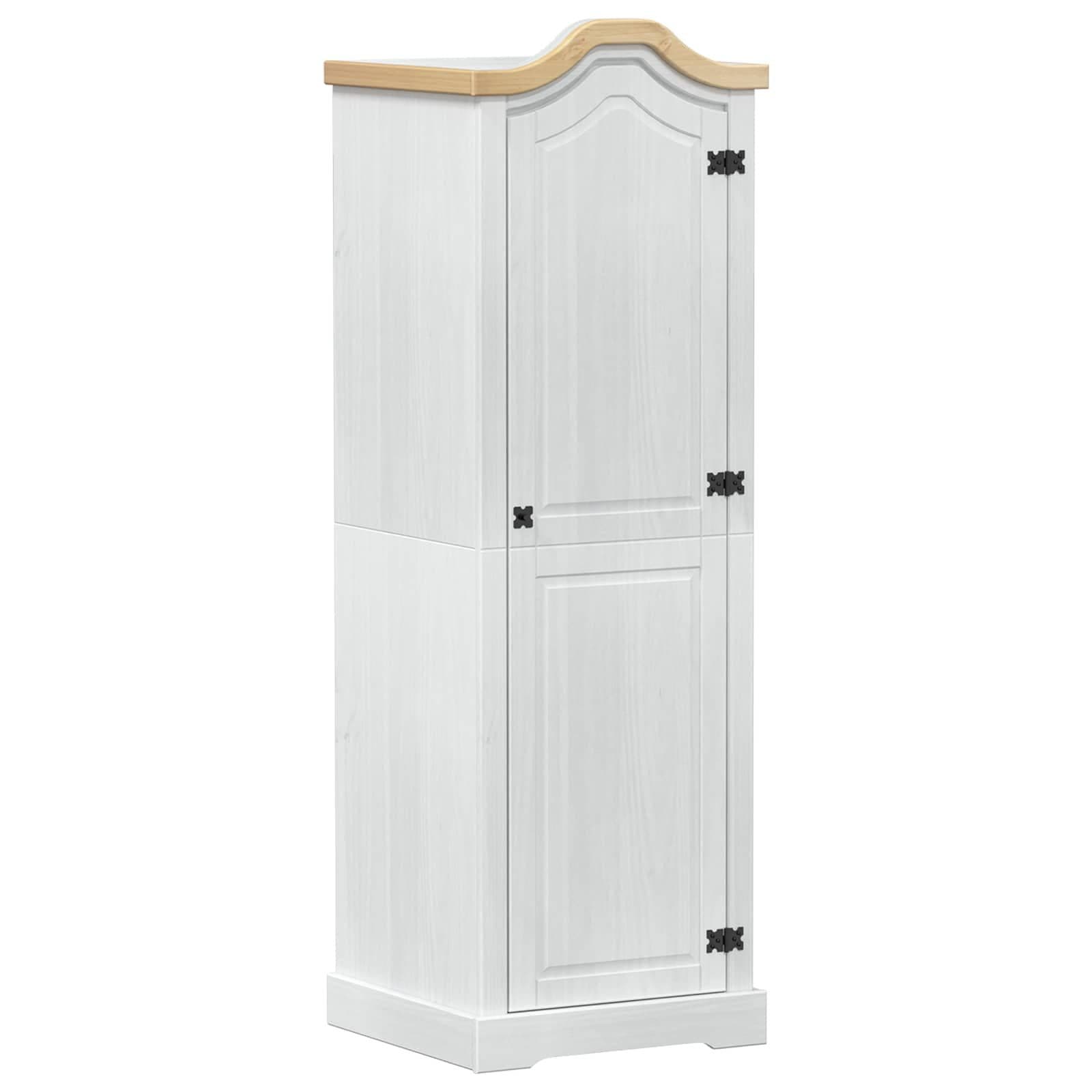 vidaXL Kleiderschrank Weiß Massives Kiefernholz - Bild 2