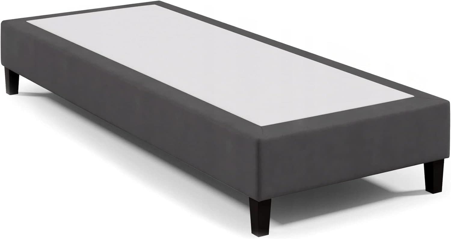 Elegantes Boxspringbett aus Holz und Stoff - Bild 2