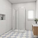 duschspa Komplettdusche U-Form Duschkabine mit Sicherheitsglas Bild 2