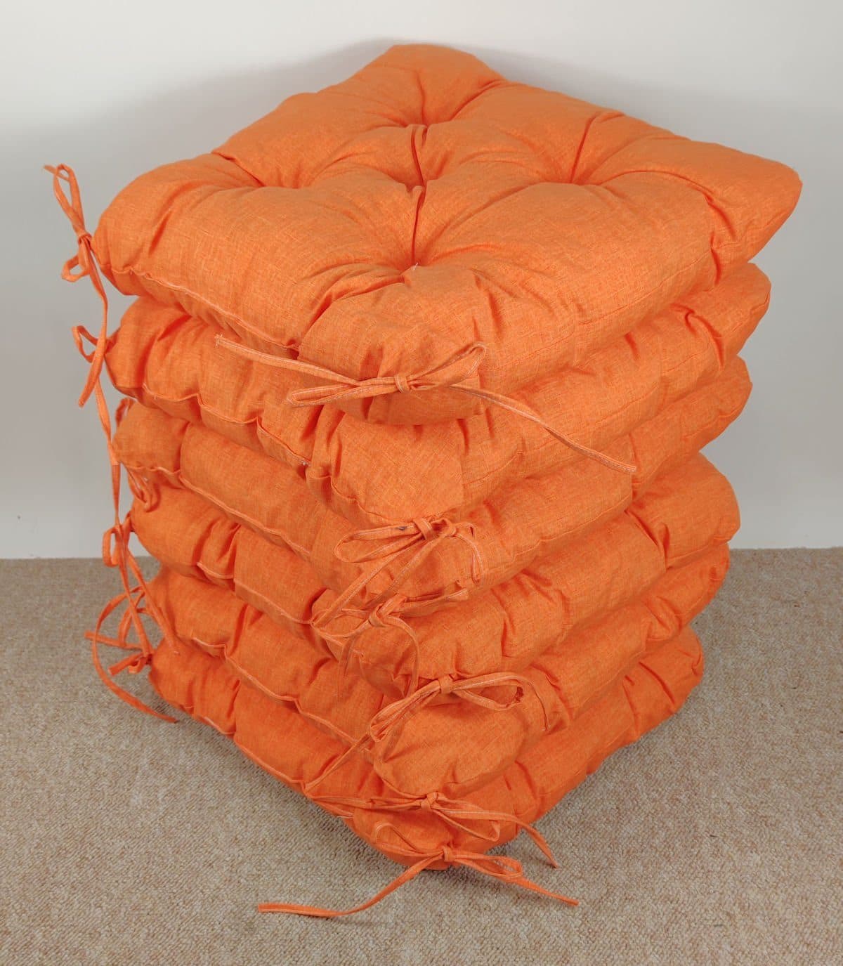 Rattani Stuhlkissen 6er Set Klara Orange 42x42 cm - Bild 2