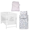 Baby-Delux Babybett Mia Komplettset 7-tlg. Kinderbett 60x120 cm Weiß Bild 2
