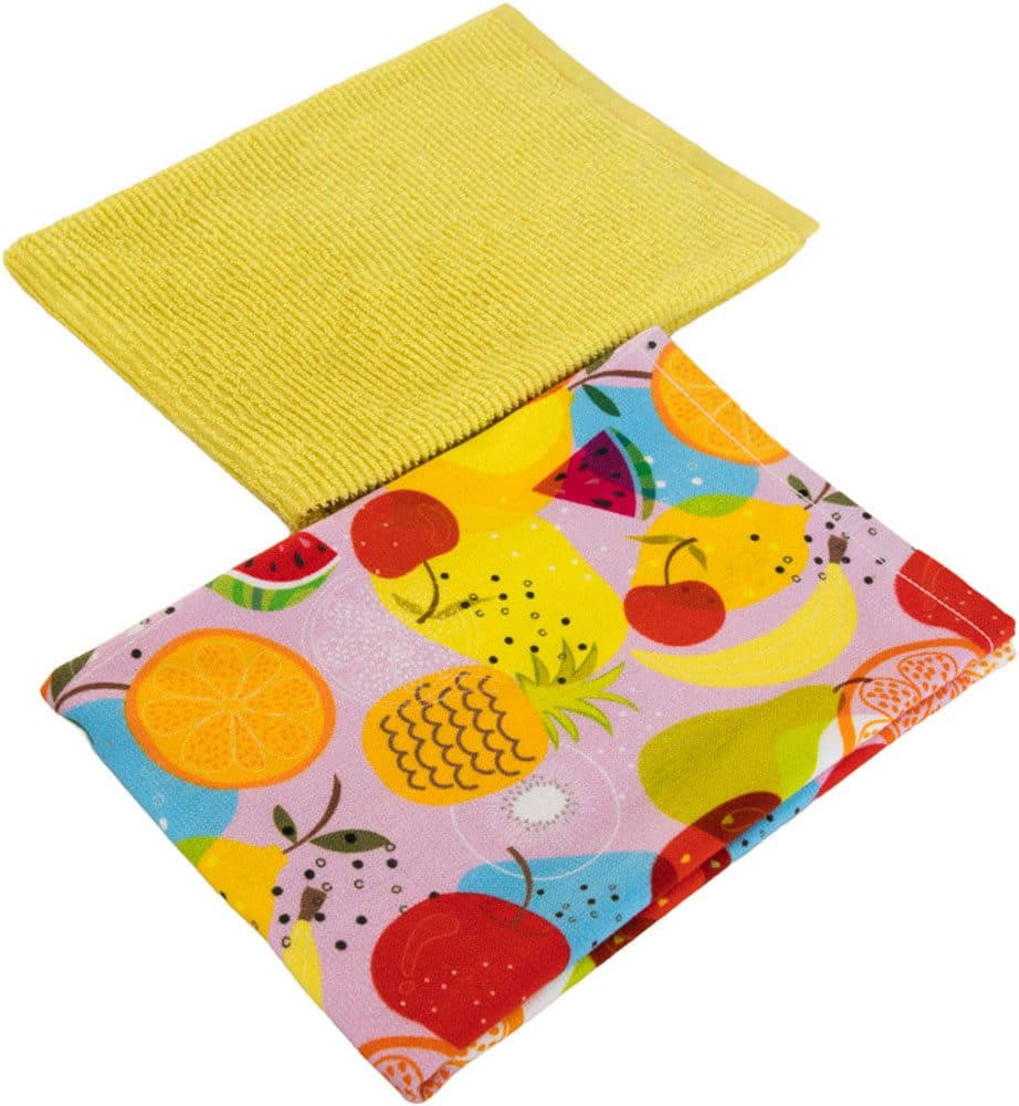 Geschirrtuch Egeria Fruit Gelb 2er Pack