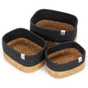 NORDIS DESIGN Aufbewahrungskorb Set Alea 3er Baumwolle Wasserhyazinthe Bild 2