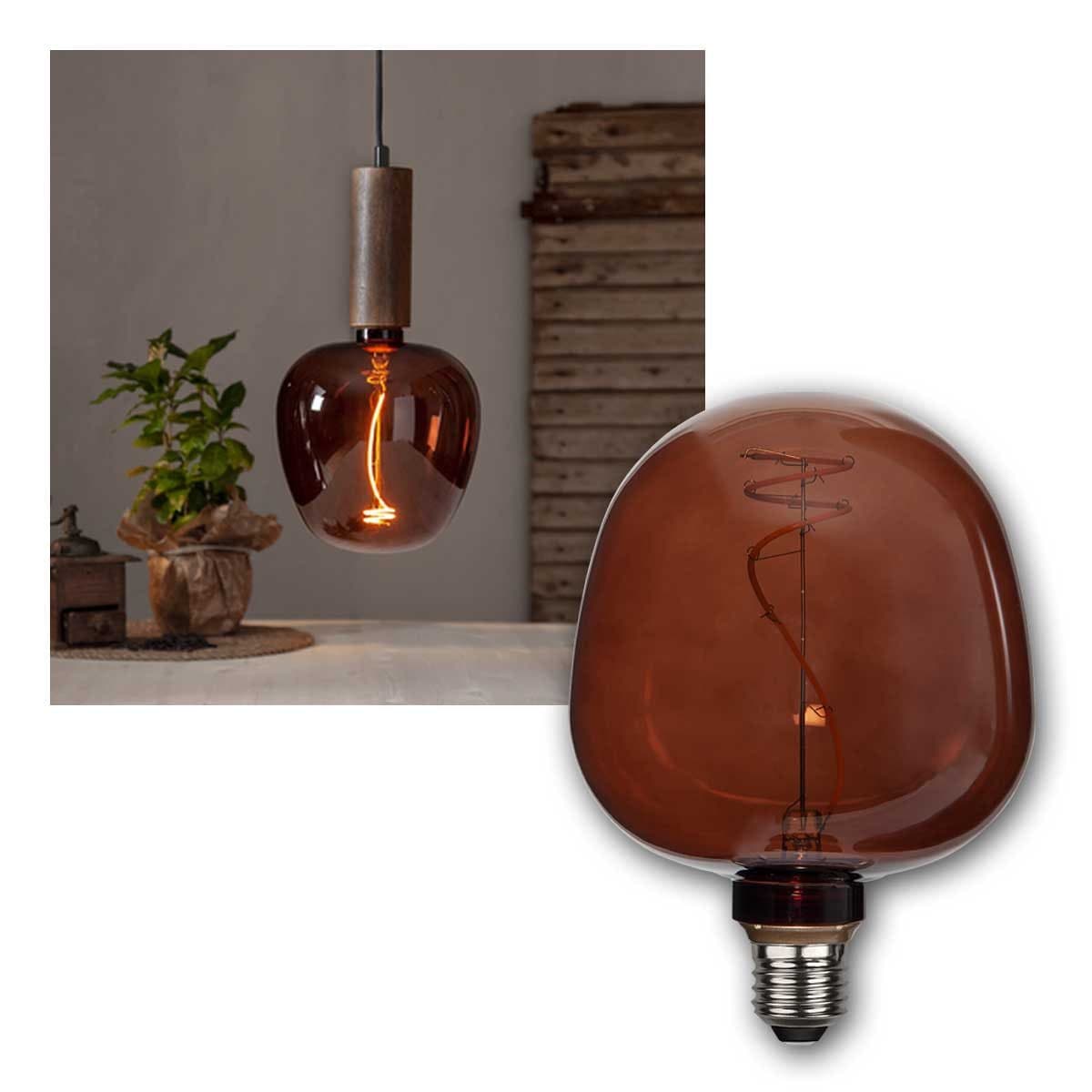 LED-Globe G125 Cognac Apple E27 2W 1.800K - Bild 2