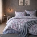 ZIRVEHOME Bettwäsche Set Paisley Blau Rosa Modernes Design Bild 2
