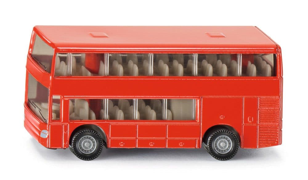 SIEPER siku Modellbus Doppelstock Reisebus rot Metall