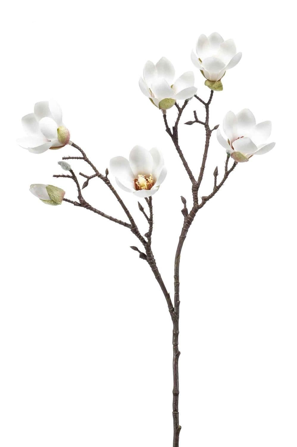 Kunstblume Blütenzweig Magnolie Weiß