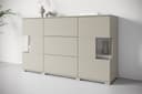 OTTO HOME Sideboard Kenia Beige mit Schubladen und Glastüren Bild 2
