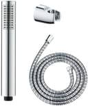 WENKO Basic Line Handbrause Set 3-tlg. Silber Chrom-Optik Bild 2