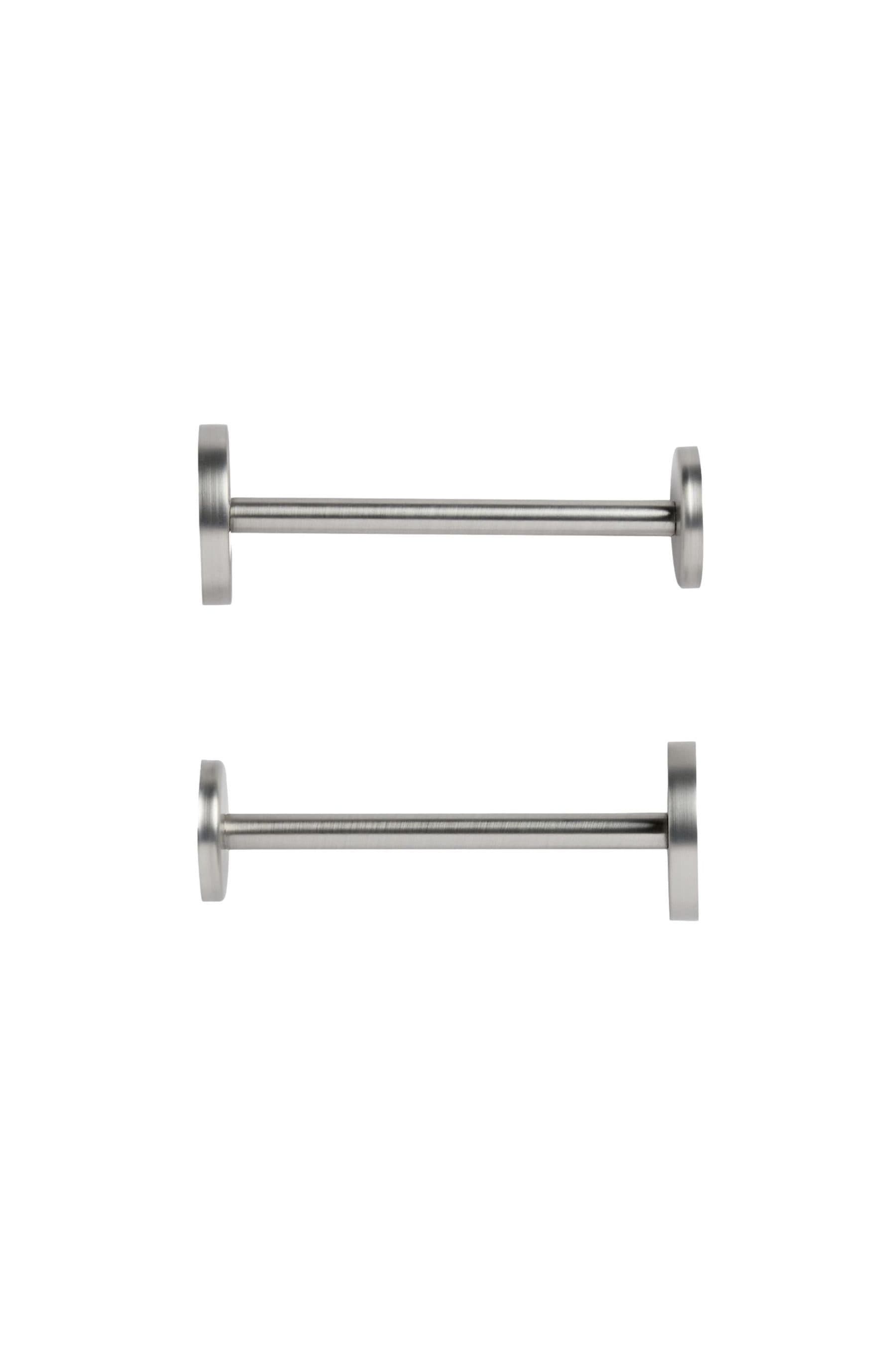 Next Raffhalter Set 2-teilig Metall Silber mit Knauf - Bild 2